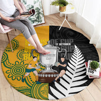 New Zealand Australia Rugby Bledisloe 2026 Round Carpet Champion Trophy Maori Aboriginal Art