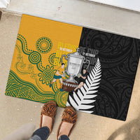 New Zealand Australia Rugby Bledisloe 2026 Rubber Doormat Champion Trophy Maori Aboriginal Art
