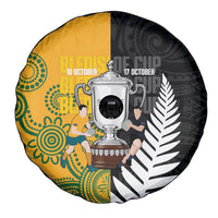 New Zealand Australia Rugby Bledisloe 2026 Spare Tire Cover Champion Trophy Maori Aboriginal Art