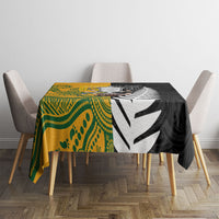 New Zealand Australia Rugby Bledisloe 2026 Tablecloth Champion Trophy Maori Aboriginal Art