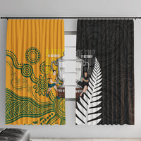 New Zealand Australia Rugby Bledisloe 2026 Window Curtain Champion Trophy Maori Aboriginal Art