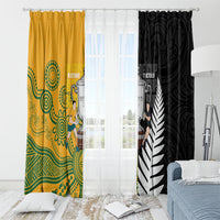 New Zealand Australia Rugby Bledisloe 2026 Window Curtain Champion Trophy Maori Aboriginal Art