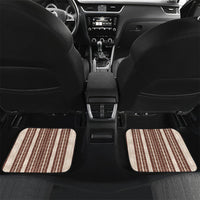 Swimming With Humpback Whales Season Tonga Car Mats Tongan Tofuaa Ngatu Pattern Brown