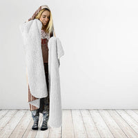 Swimming With Humpback Whales Season Tonga Hooded Blanket Tongan Tofuaa Ngatu Pattern Brown
