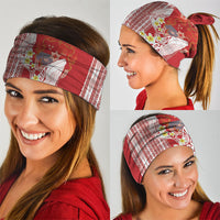 Swimming With Humpback Whales Season Tonga Neck Gaiter Tongan Tofuaa Ngatu Pattern Red