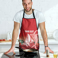 Vavau Sailing Festival Tonga Personalised Apron Humpback Whale Sailboat Tropical Vibes