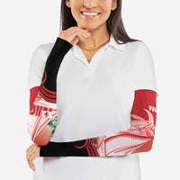 Vavau Sailing Festival Tonga Personalised Arm Sleeves Humpback Whale Sailboat Tropical Vibes