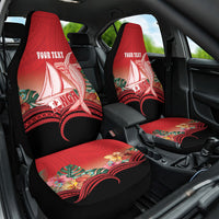 Vavau Sailing Festival Tonga Personalised Car Seat Cover Humpback Whale Sailboat Tropical Vibes