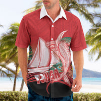 Vavau Sailing Festival Tonga Personalised Hawaiian Shirt Humpback Whale Sailboat Tropical Vibes