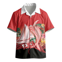 Vavau Sailing Festival Tonga Personalised Kid Hawaiian Shirt Humpback Whale Sailboat Tropical Vibes
