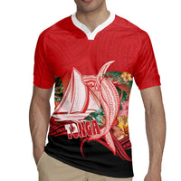 Vavau Sailing Festival Tonga Personalised Rugby Jersey Humpback Whale Sailboat Tropical Vibes