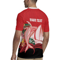 Vavau Sailing Festival Tonga Personalised Rugby Jersey Humpback Whale Sailboat Tropical Vibes