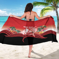 Vavau Sailing Festival Tonga Personalised Sarong Humpback Whale Sailboat Tropical Vibes