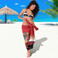 Vavau Sailing Festival Tonga Personalised Sarong Humpback Whale Sailboat Tropical Vibes