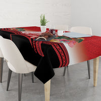 Vavau Sailing Festival Tonga Personalised Tablecloth Humpback Whale Sailboat Tropical Vibes