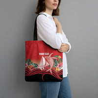 Vavau Sailing Festival Tonga Personalised Tote Bag Humpback Whale Sailboat Tropical Vibes