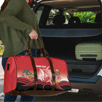 Vavau Sailing Festival Tonga Personalised Travel Bag Humpback Whale Sailboat Tropical Vibes