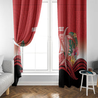 Vavau Sailing Festival Tonga Personalised Window Curtain Humpback Whale Sailboat Tropical Vibes