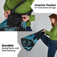 New Zealand Stingray Grocery Bag Aotearoa Whai With Maori Paua Shell