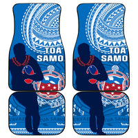 Samoa Rugby Car Mats Pacific 2023 Go Toa Samoa LT14 Blue - Polynesian Pride