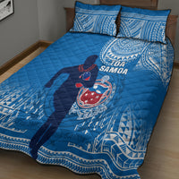 Samoa Rugby Quilt Bed Set Pacific 2023 Go Toa Samoa LT14 - Polynesian Pride