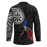 Philippines Strong Hockey Jersey Filipino Map Polynesian Tattoo - Polynesian Pride