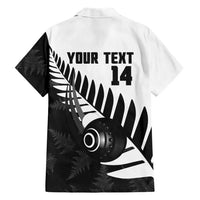New Zealand Lawn Bowls Custom Family Matching Mermaid Dress and Hawaiian Shirt Aotearoa Silver Fern - Polynesian Pride