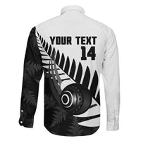 New Zealand Lawn Bowls Custom Family Matching Mermaid Dress and Hawaiian Shirt Aotearoa Silver Fern - Polynesian Pride