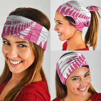 New Zealand Lawn Bowls Breast Cancer Custom Neck Gaiter Aotearoa Maori Silver Fern Pink Ribbon - Polynesian Pride