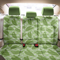 Green Hawaii Kalo Palaka Motifs Back Car Seat Cover Hawaiian Taro Leaves Elegant Vibes - Polynesian Pride