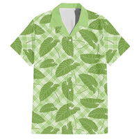 Green Hawaii Kalo Palaka Motifs Hawaiian Shirt Hawaiian Taro Leaves Elegant Vibes - Polynesian Pride