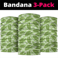 Green Hawaii Kalo Palaka Motifs Neck Gaiter Hawaiian Taro Leaves Elegant Vibes - Polynesian Pride