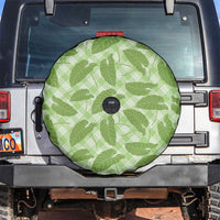 Green Hawaii Kalo Palaka Motifs Spare Tire Cover Hawaiian Taro Leaves Elegant Vibes - Polynesian Pride