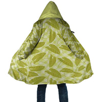 Lime Green Hawaii Kalo Palaka Motifs Cloak Hawaiian Taro Leaves Elegant Vibes - Polynesian Pride