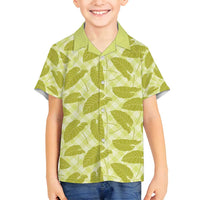 Lime Green Hawaii Kalo Palaka Motifs Family Matching Summer Maxi Dress and Hawaiian Shirt Hawaiian Taro Leaves Elegant Vibes - Polynesian Pride