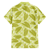 Lime Green Hawaii Kalo Palaka Motifs Family Matching Tank Maxi Dress and Hawaiian Shirt Hawaiian Taro Leaves Elegant Vibes - Polynesian Pride