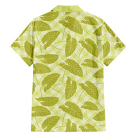 Lime Green Hawaii Kalo Palaka Motifs Hawaiian Shirt Hawaiian Taro Leaves Elegant Vibes - Polynesian Pride