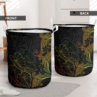 Aloha Hawaii Kalo Laundry Basket Reggae Taro Polynesian Pattern - Polynesian Pride