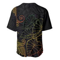 Aloha Hawaii Kalo Baseball Jersey Reggae Taro Polynesian Pattern - Polynesian Pride