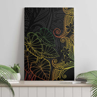 Aloha Hawaii Kalo Canvas Wall Art Reggae Taro Polynesian Pattern - Polynesian Pride