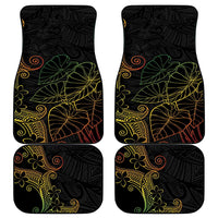 Aloha Hawaii Kalo Car Mats Reggae Taro Polynesian Pattern - Polynesian Pride