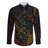 Aloha Hawaii Kalo Family Matching Puletasi and Hawaiian Shirt Reggae Taro Polynesian Pattern - Polynesian Pride