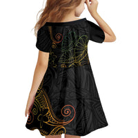 Aloha Hawaii Kalo Family Matching Summer Maxi Dress and Hawaiian Shirt Reggae Taro Polynesian Pattern - Polynesian Pride