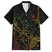Aloha Hawaii Kalo Family Matching Summer Maxi Dress and Hawaiian Shirt Reggae Taro Polynesian Pattern - Polynesian Pride