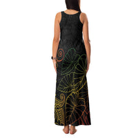 Aloha Hawaii Kalo Family Matching Tank Maxi Dress and Hawaiian Shirt Reggae Taro Polynesian Pattern - Polynesian Pride