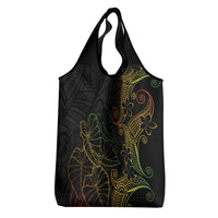 Aloha Hawaii Kalo Grocery Bag Reggae Taro Polynesian Pattern - Polynesian Pride