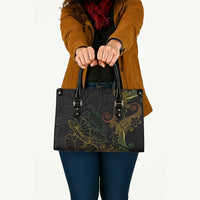 Aloha Hawaii Kalo Leather Bag Reggae Taro Polynesian Pattern - Polynesian Pride