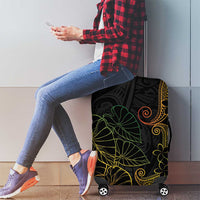 Aloha Hawaii Kalo Luggage Cover Reggae Taro Polynesian Pattern - Polynesian Pride
