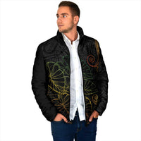 Aloha Hawaii Kalo Padded Jacket Reggae Taro Polynesian Pattern - Polynesian Pride