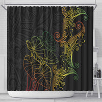 Aloha Hawaii Kalo Shower Curtain Reggae Taro Polynesian Pattern - Polynesian Pride